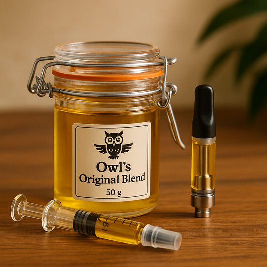 50g Jar of Owl’s Original Blend — Creator-Size, Terpene-Ready