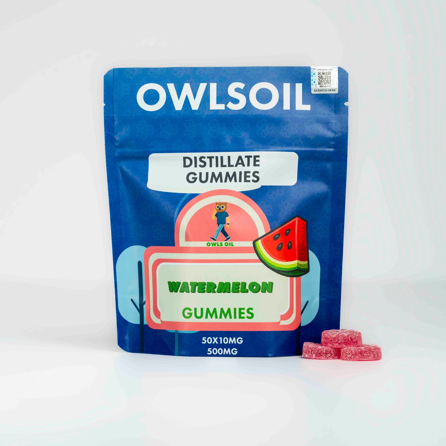 Golden Distillate Gummies – 500mg (50 × 10mg)