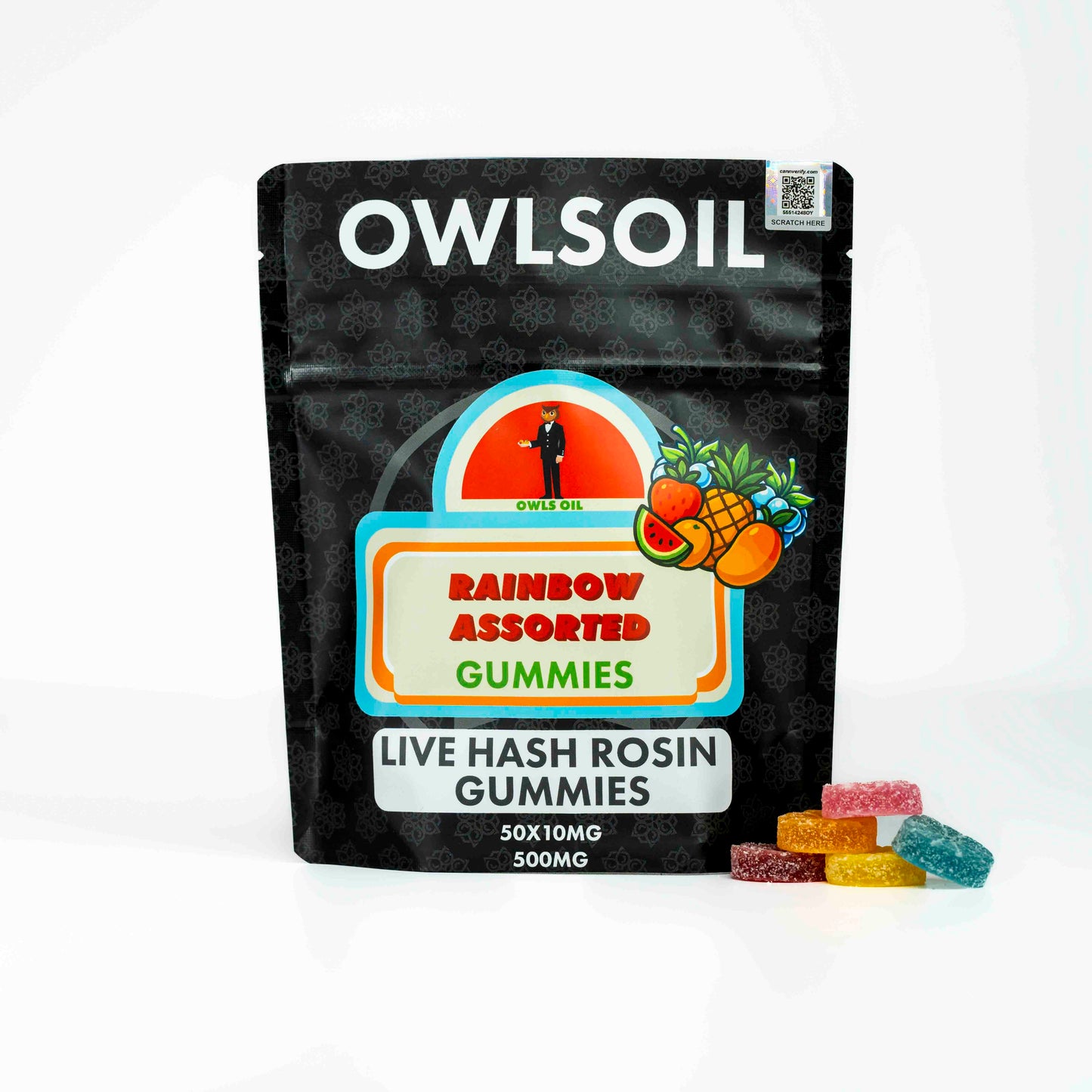 Platinum Live Rosin Gummies – 500mg (50 × 10mg)