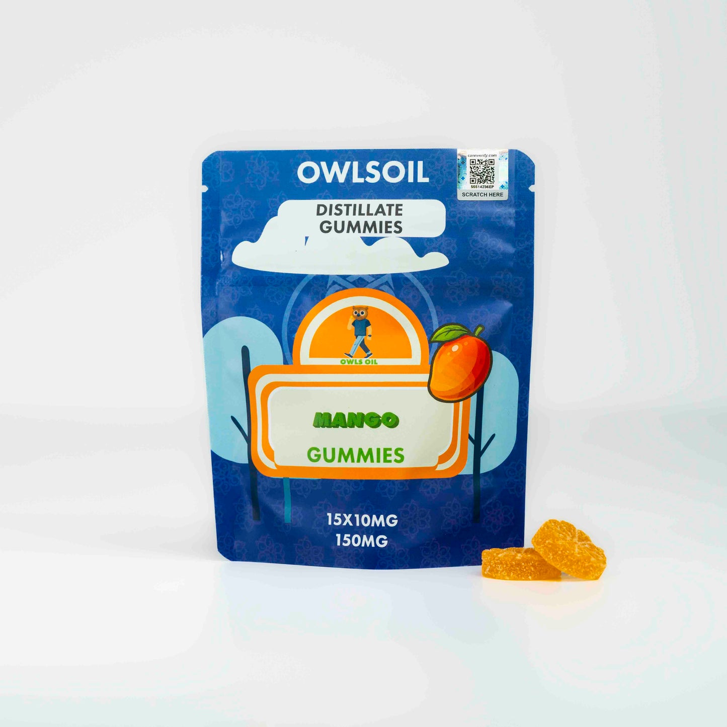 Golden Distillate Gummies – 150mg (15 × 10mg)