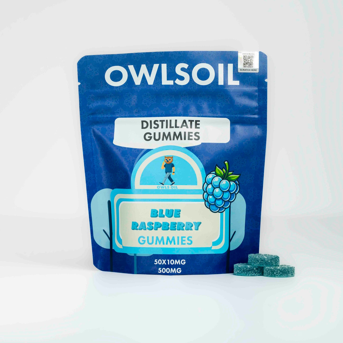 Golden Distillate Gummies – 500mg (50 × 10mg)