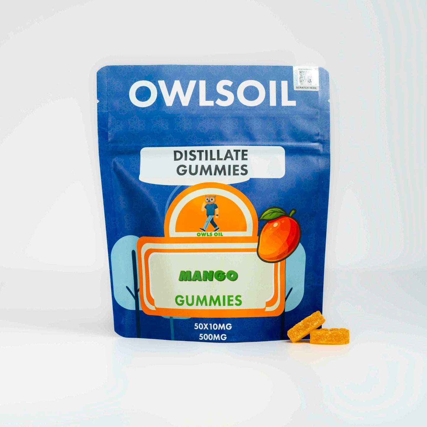 Golden Distillate Gummies – 500mg (50 × 10mg)