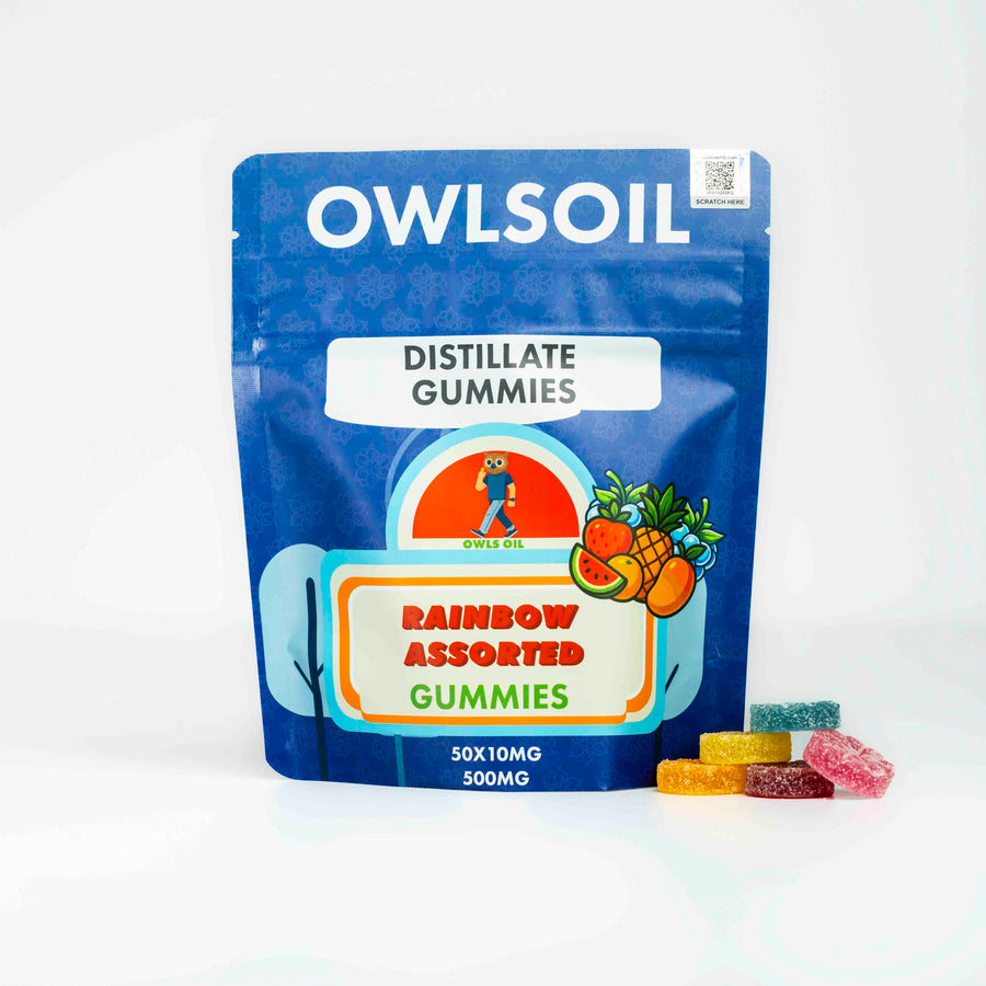 Golden Distillate Gummies – 500mg (50 × 10mg)