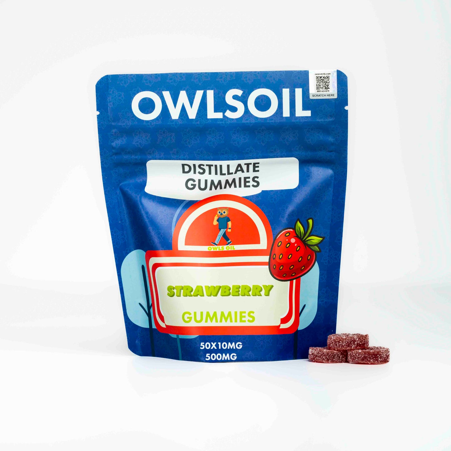 Golden Distillate Gummies – 500mg (50 × 10mg)