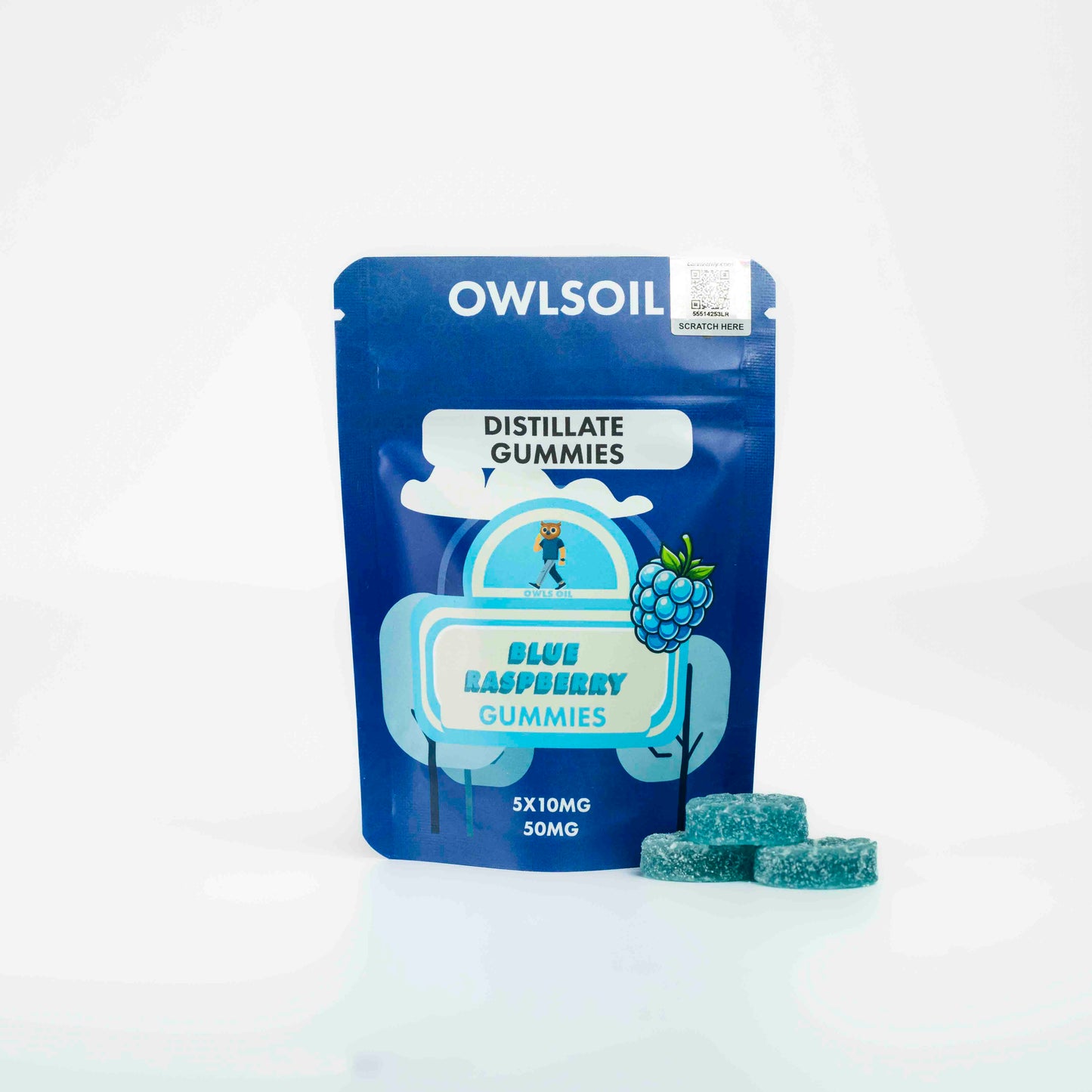 Golden Distillate Gummies – 50mg (5 × 10mg)