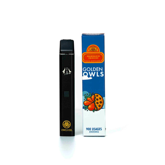 Golden Owls Mandarin Cookies 3ml THCA Vape – 3000mg