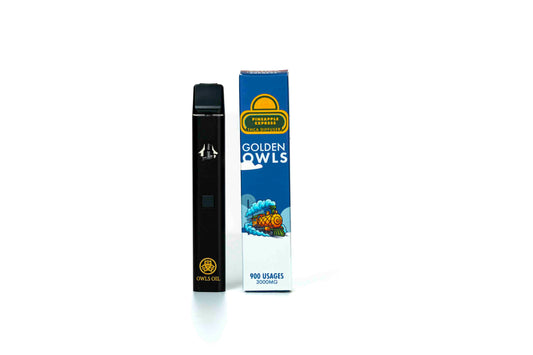 Golden Owls Pineapple Express 3ml THCA Vape – 3000mg