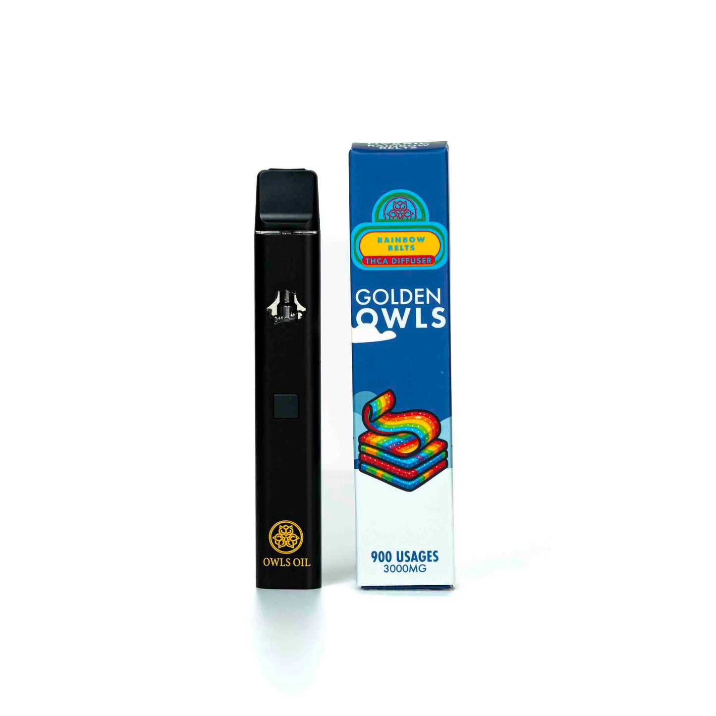 Golden Owls Rainbow Belts 3ml THCA Vape – 3000mg