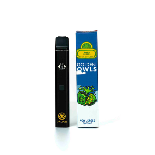 Golden Owls Sour Diesel 3ml THCA Vape – 3000mg