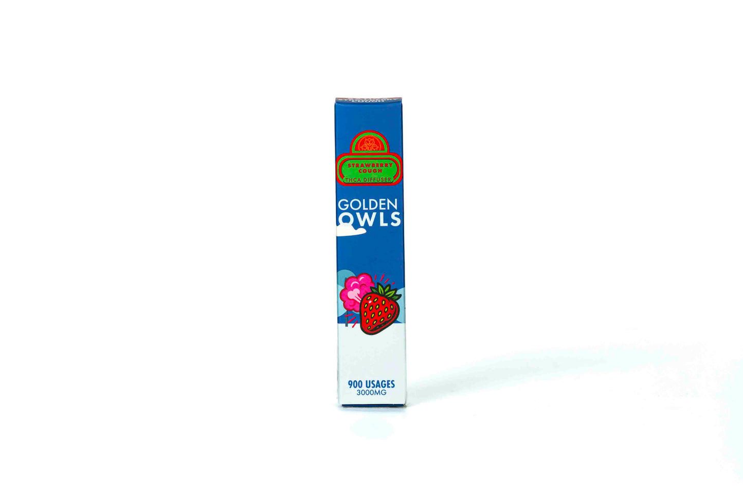 Golden Owls Strawberry Cough 3ml THCA Vape – 3000mg