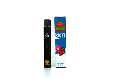 Golden Owls Strawberry Cough 3ml THCA Vape – 3000mg