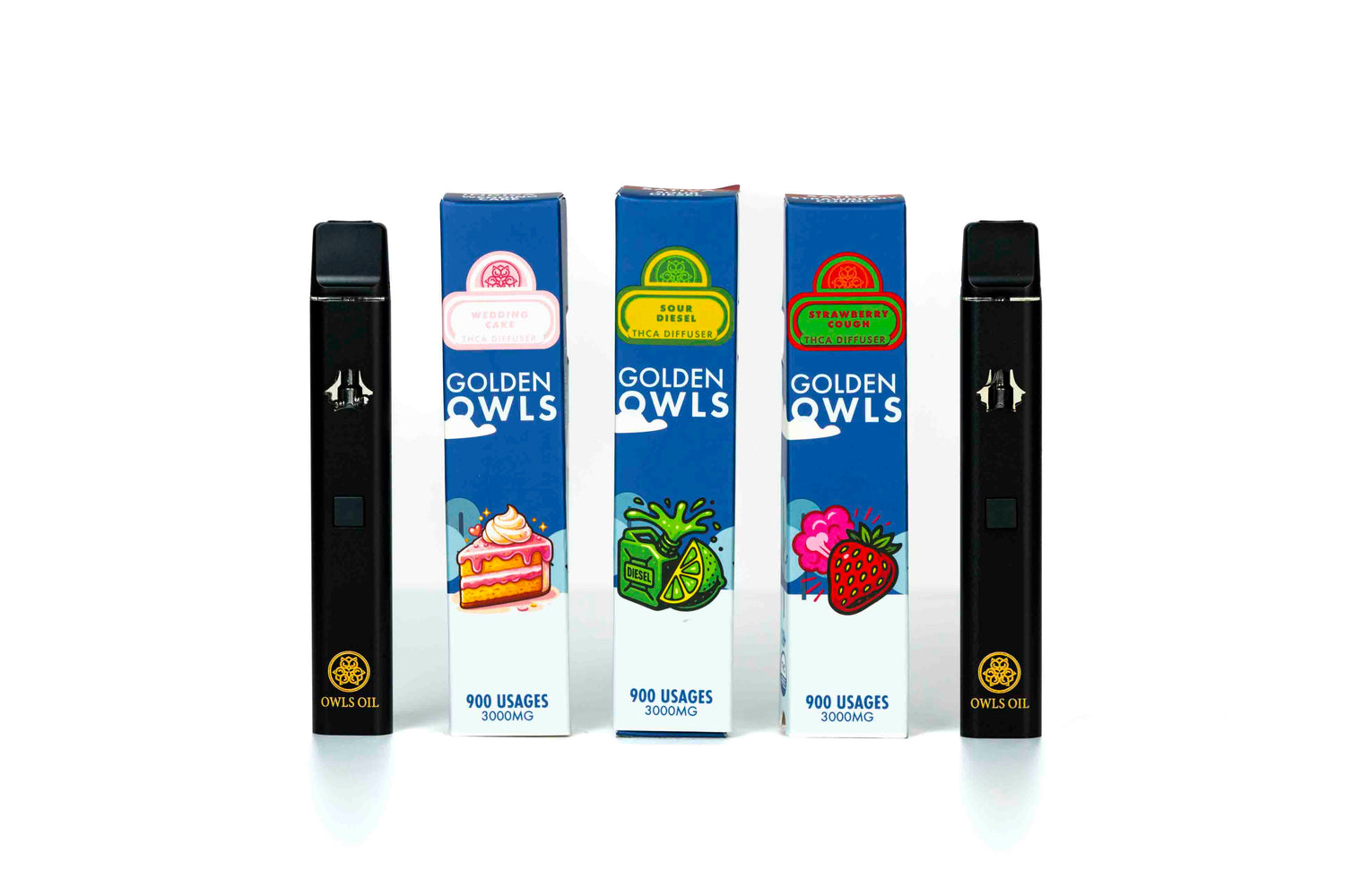 Golden Owls 3ml THCA Vapes | 3000mg Disposable Vapes | Owls Oil OwlsOils.eu Golden Owls 3ml THCA Vapes | 3000mg Disposable Vapes | Owls Oil OwlsOils.eu
