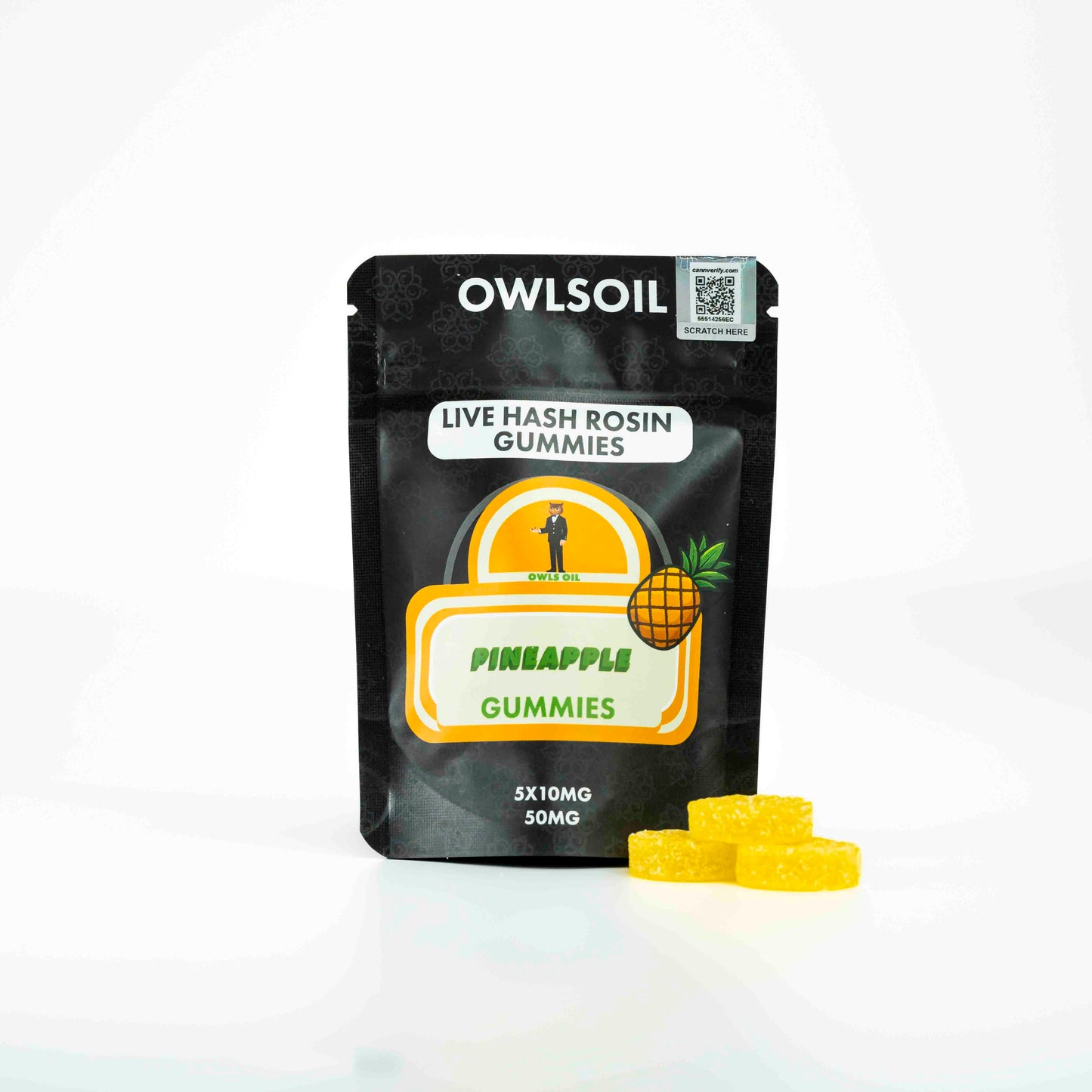 Platinum Live Rosin Gummies – 50mg (5 × 10mg)