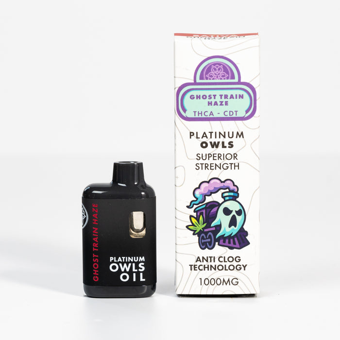 Platinum Owls THCA 1ml Vape – Ghost Train Haze