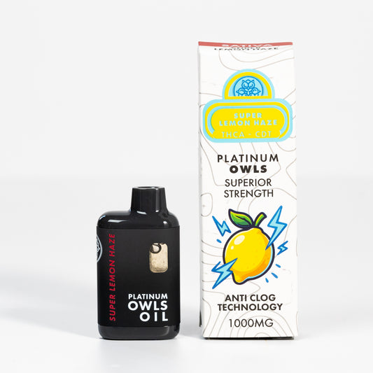Platinum Owls THCA 1ml Vape – Super Lemon Haze