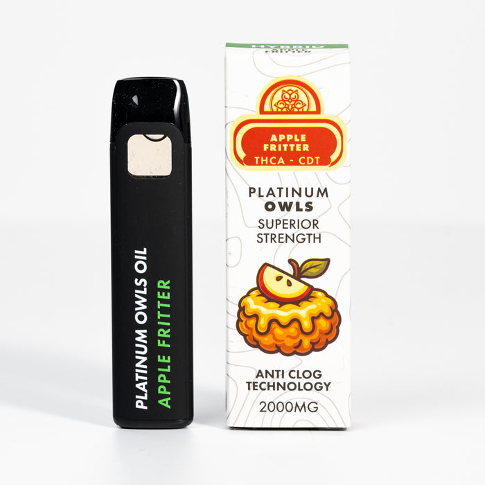 Platinum Owls THCA 2ml Vape – Apple Fritter