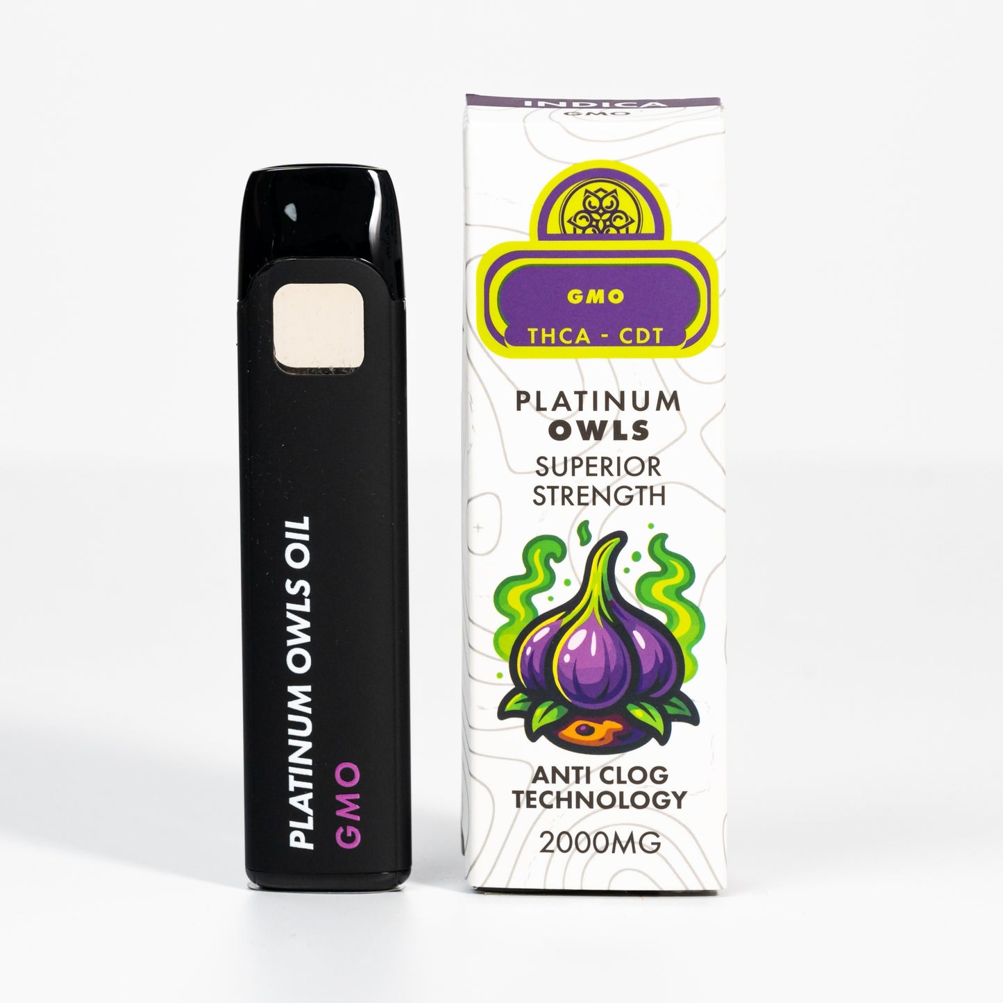 Platinum Owls THCA 2ml Vape – GMO