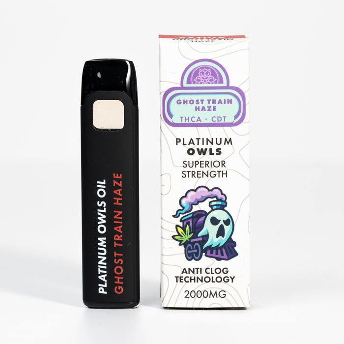 Platinum Owls THCA 2ml Vape – Ghost Train Haze