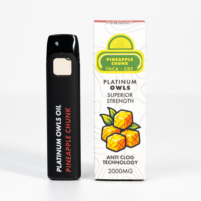 Platinum Owls THCA 2ml Vape – Pineapple Chunk